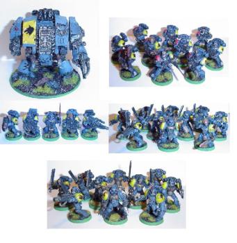 Space Wolf group by imperial guard man