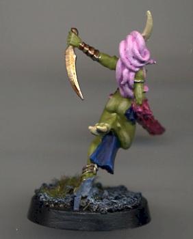 Green daemonette rear view by xarnan