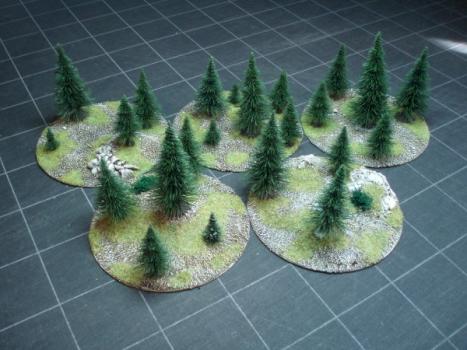 Sections forest for Flames Of War. by Blom
