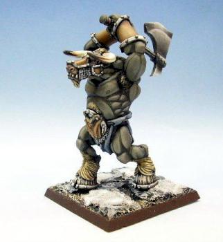 Minotaur of Ansvaar (#1, axe overhead) by inchhighgames