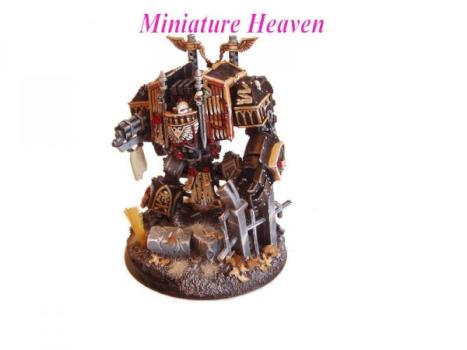 black templar dreadnought by miniatureheaven