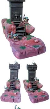 Fantasy WatchTower on Hill by TheMasterOfTerrains