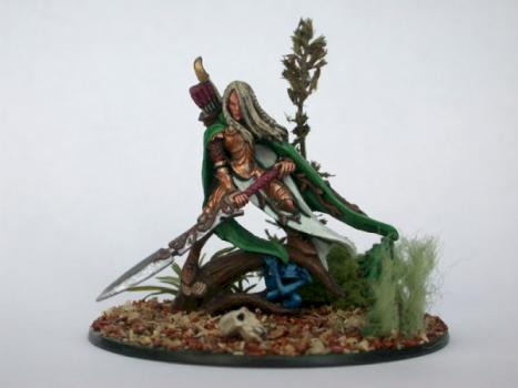 Wood elf lord with great weapon by Mooby