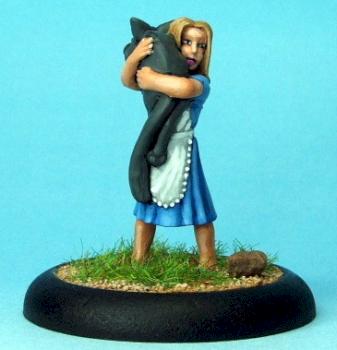 Alyce and her cat by rob duffy