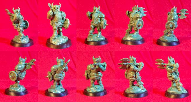 Dwarven Warrior Greenstuff by Melorsius