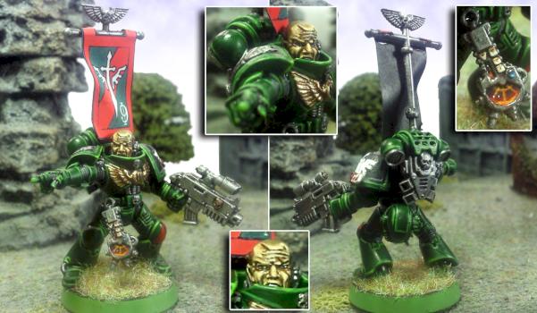Brother Saphon, Sgt of the 9th squad of the Dark Angels 3rd  company by Enzomadcap