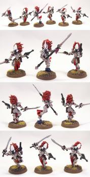 Eldar Banshees of Saim-Hann (Banshee Squad) by richardvan