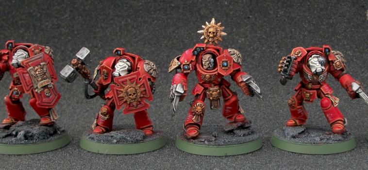 Blood Angel Terminator Close Combat Squad by rumplemaster