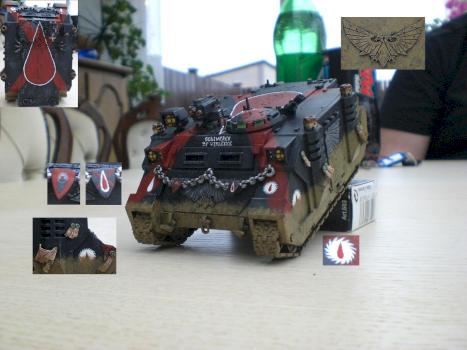 Flesh Tearers Death Company Rhino by HeiðarV