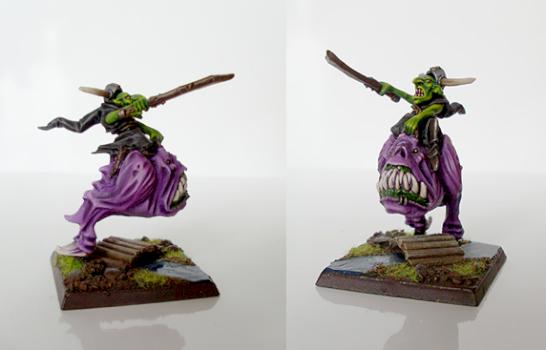 Goblin Big Boss on Cave Squig by sekret
