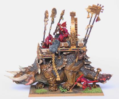 Lizardmen Stegadon by Dougie Darko