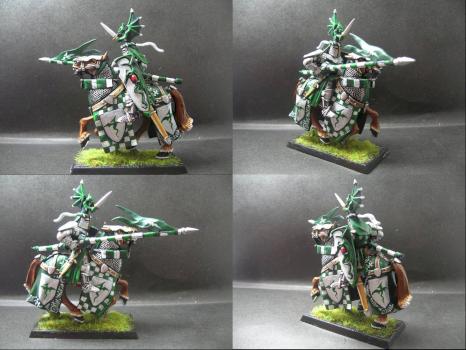 Warhammer Bretonnian Knight of Green Dragon by tinman755
