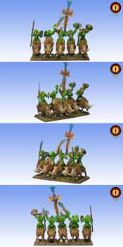 WARHAMMER SAVAGE ORC BOAR BOYZ by mordor500