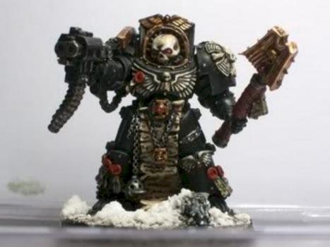 Space marines Terminator chaplain by generalbear