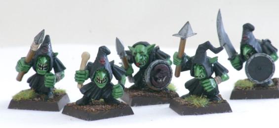 5 Night Goblin Warriors for Warhammer or Mordheim by CImages