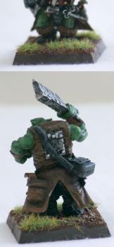 A 40k Ork Dok converted for Mordheim Orc Warriors by CImages