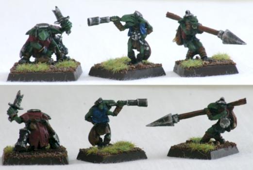 2 Gnoblar Warriors from the Scraplauncher (Mordheim Goblins) by CImages