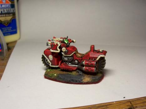 Crimson stars biker by warprat13