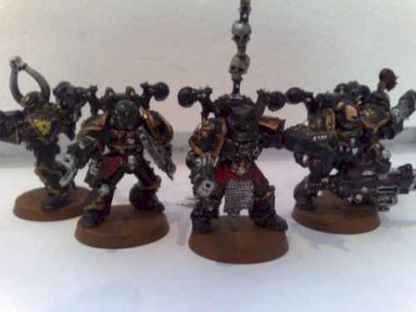 Chaos Black Legion squad by UberFiend