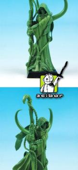 28mm scale Wood Elf Wizard Greenstuff Sculpture by Scibor