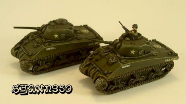 Flames of war Shermans completed by Shawn350