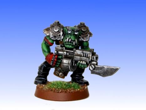 Ork with self-built glasses and armor #1 by DonUlfo