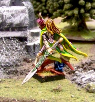 Wood Elf Hero With Great Weapon by grendelzero