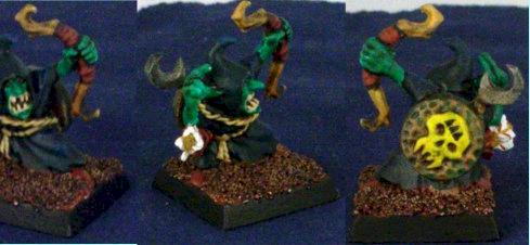Night goblin with axe, bow and shield by Furbo