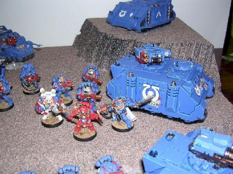 Ultramarines Command Squad by mauleed