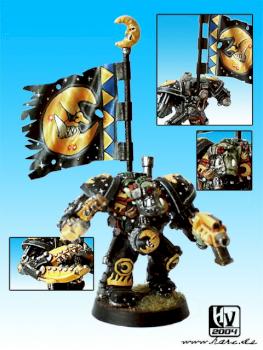 Ork - Bad Moon Boss in Mega Armour by Harc