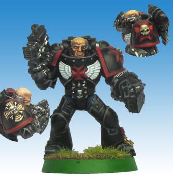 Black Templars Command Squad Sergeant by Rodger