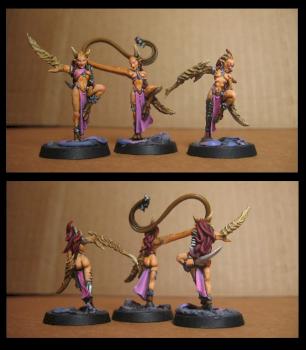 slaanesh demonettes by Mikl III