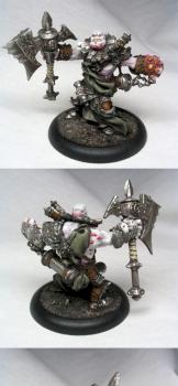Madrak Ironhide, Trollkin Warlock by chiquita