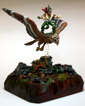 Wood Elf Warhawk Rider by paintress