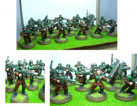 Cadian Shock Troops by HobbyMaler
