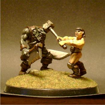 warhammer barbarian beats orc side by Kaal979