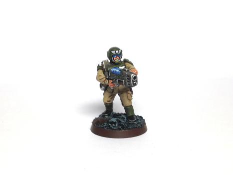 Imperial Guard Veteran with Plasma Gun by Floki_Agnarsson