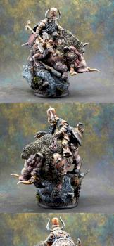 54mm Dwarf on War Boar by Drifter083