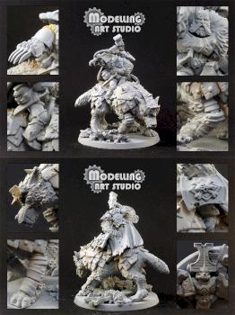 Wolf Lord on Thunderwolf by Modelling Art Studio