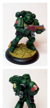 Dark Angel Space Marine by boardandy