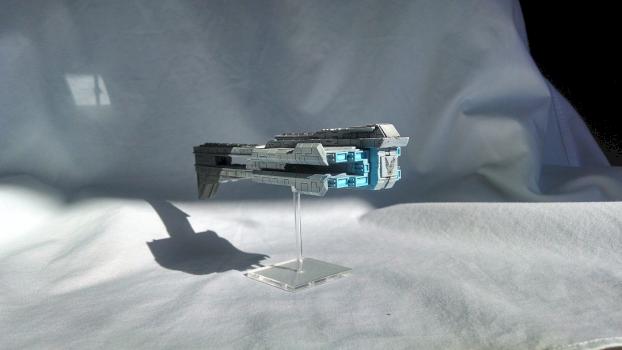 Dindrenzi Conqueror Class Battleship (Rear) by Boblogik
