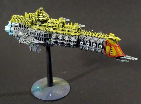 Battlefleet gothic imperial cruiser by Plebicidal