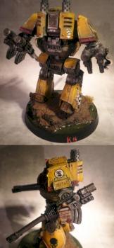 imperial fist relic contemptor dreadnought by klint