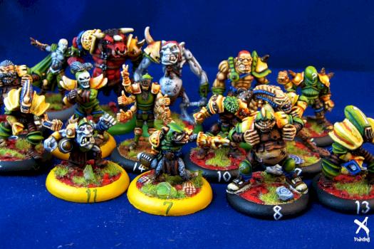 Chaos Pact Bloodbowl team by M2 Wolverine