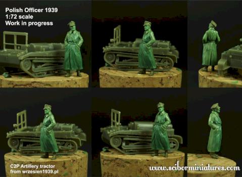 Polish officer 1:72 scale by Scibor