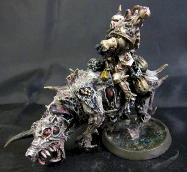 Deathguard lord on nurgle steed by Plebicidal
