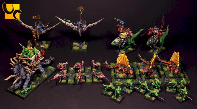 Lizardmen Army by UnlimitedColours