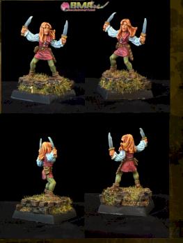 Female Rogue w 2 Daggers by belminiart