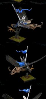 High Elf Prince on Griffon by DrD