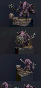 Berrock, Bull Warrior by jarhead